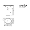 Umywalka Wpuszczana W Blat Connect Biała 62x41 E504901 Ideal Standard