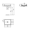Umywalka Nablatowa Strada II Biała 50x40 T296701 Ideal Standard