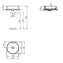 Umywalka Nablatowa Strada II Biała 45x45 T296101 Ideal Standard