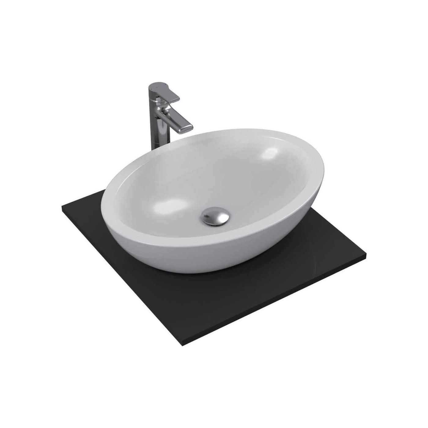 Umywalka Nablatowa Strada Biała 60x42 K078401 Ideal Standard