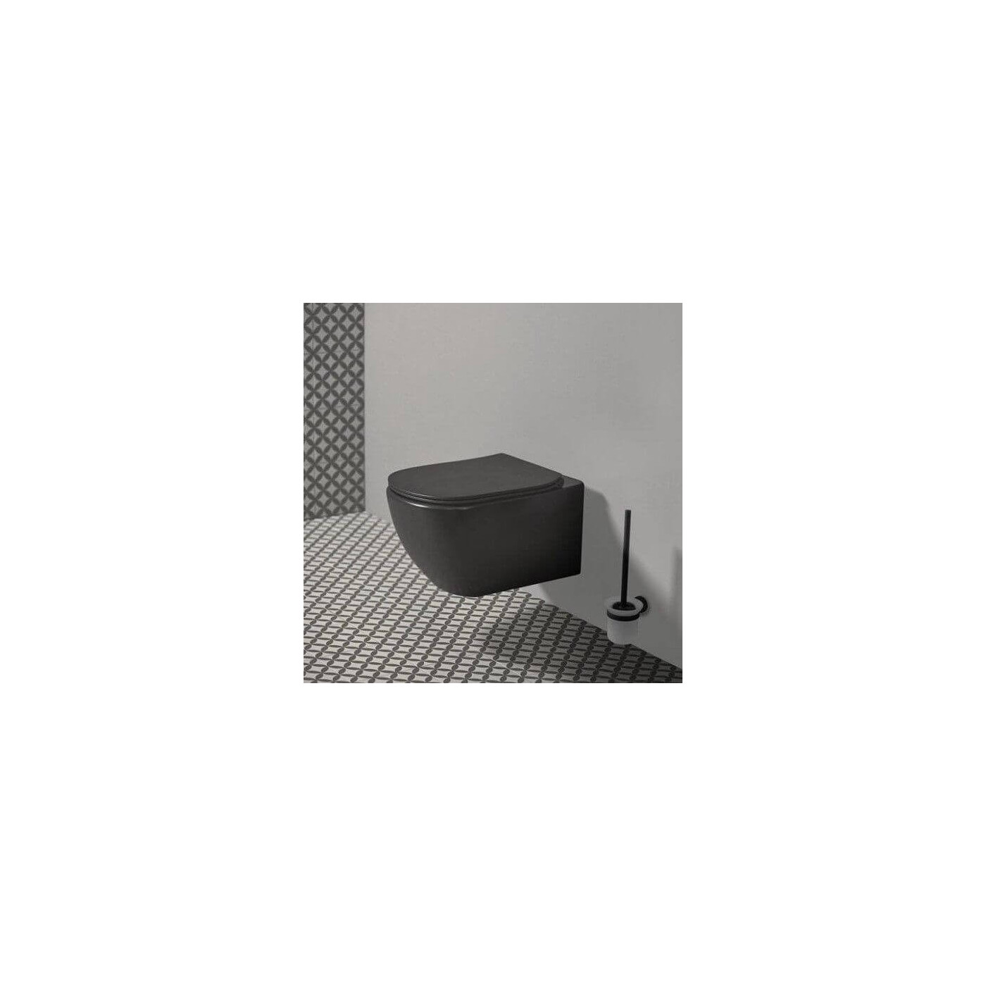 Miska WC Wisząca Aquablade Tesi Czarny Mat 53,5x36,5 T0079V3 Ideal Standard