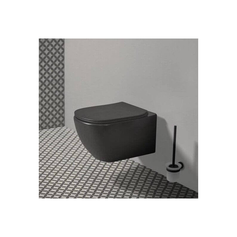 Miska WC Wisząca Aquablade Tesi Czarny Mat 53,5x36,5 T0079V3 Ideal Standard
