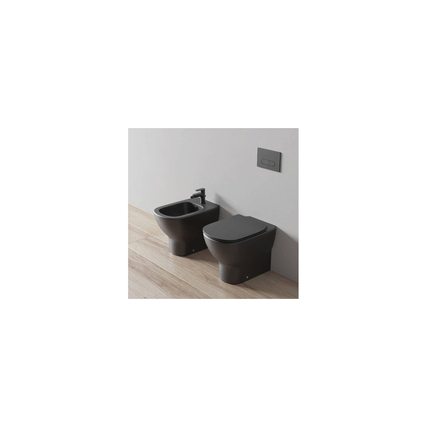 Deska Sedesowa Wolnoopadająca Tesi Czarny Mat 45x37 T3527V3 Ideal Standard