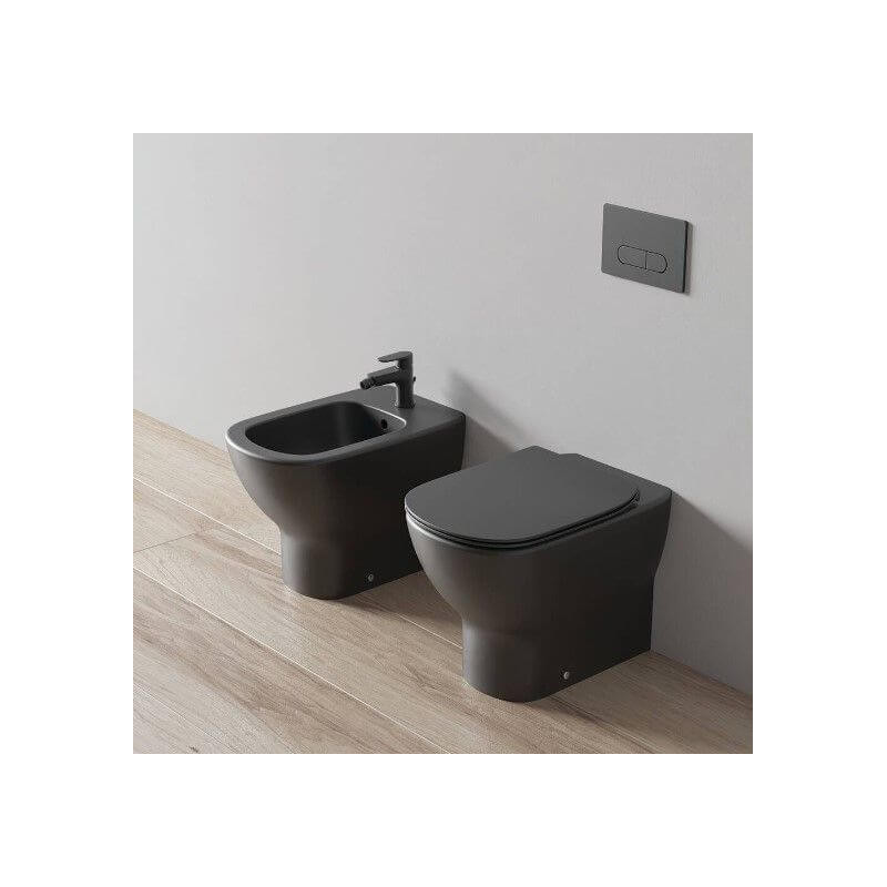 Deska Sedesowa Wolnoopadająca Tesi Czarny Mat 45x37 T3527V3 Ideal Standard
