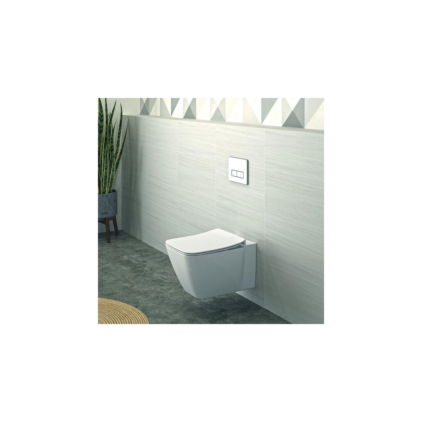 Miska WC Wisząca Aquablade Strada 2 Biały 54,5x36,5 T299701 Ideal Standard