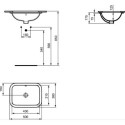 Umywalka Podblatowa Connect Biały 50x33 E505801 Ideal Standard