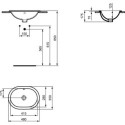 Umywalka Wpuszczana W Blat Connect Biały 48x35 E504501 Ideal Standard