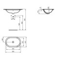 Umywalka Podblatowa Connect Biały 62x41 E505001 Ideal Standard
