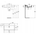 Umywalka Strada Biały 70x41 K078201 Ideal Standard