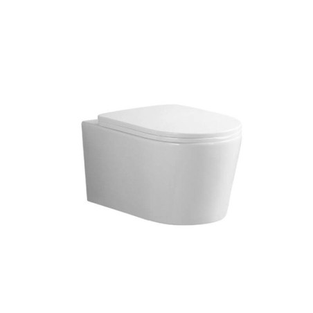 Miska WC Wisząca NOX 2.0 SuperFlush 53x36 Z Deską Wolnopadającą Slim ABD02 Emporia