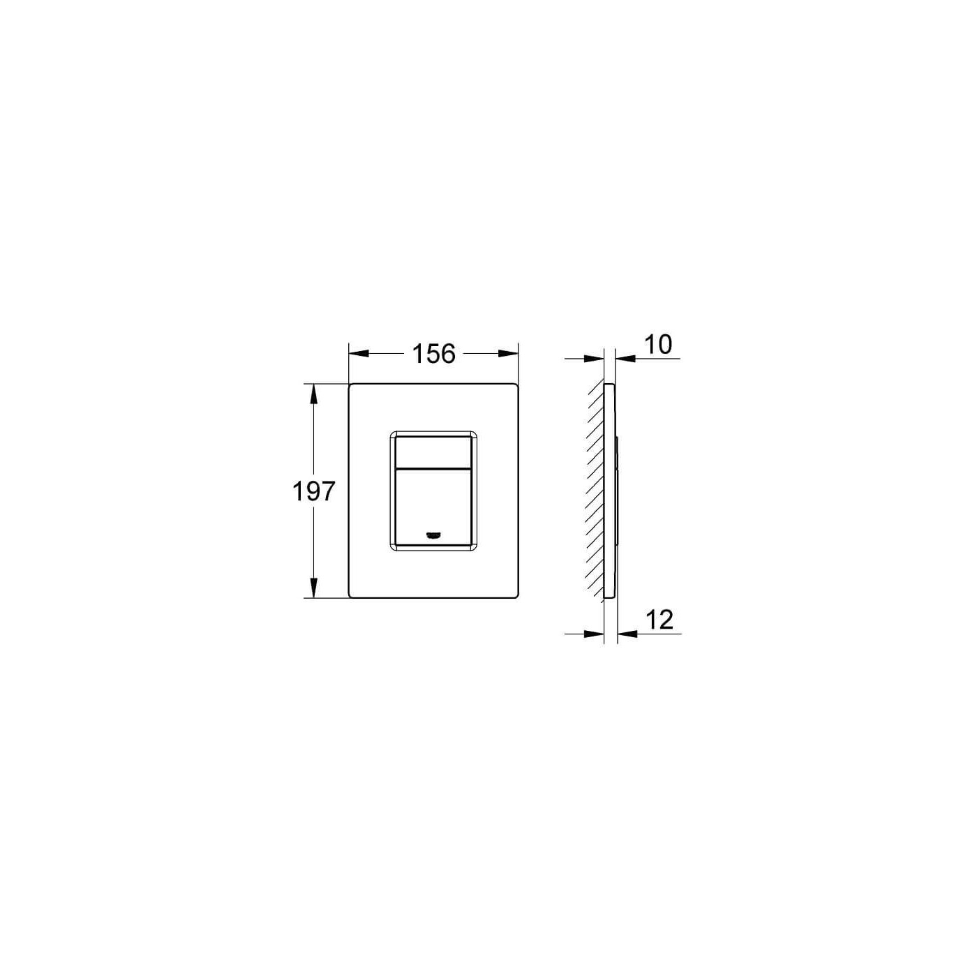 Przycisk Even Chrom 38966000 Grohe