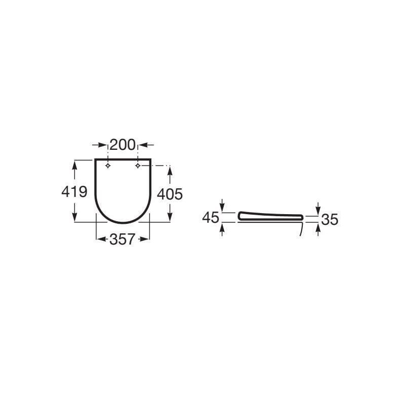 Deska WC Gap Compacto A801D22001 Roca