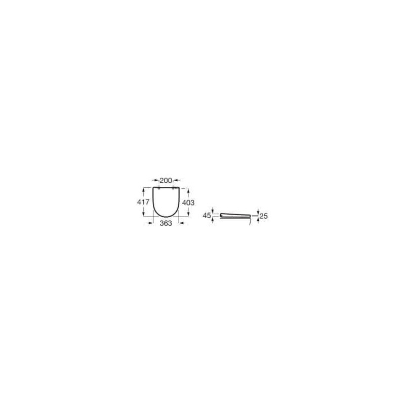 Deska WC Ona A801E10002 Roca