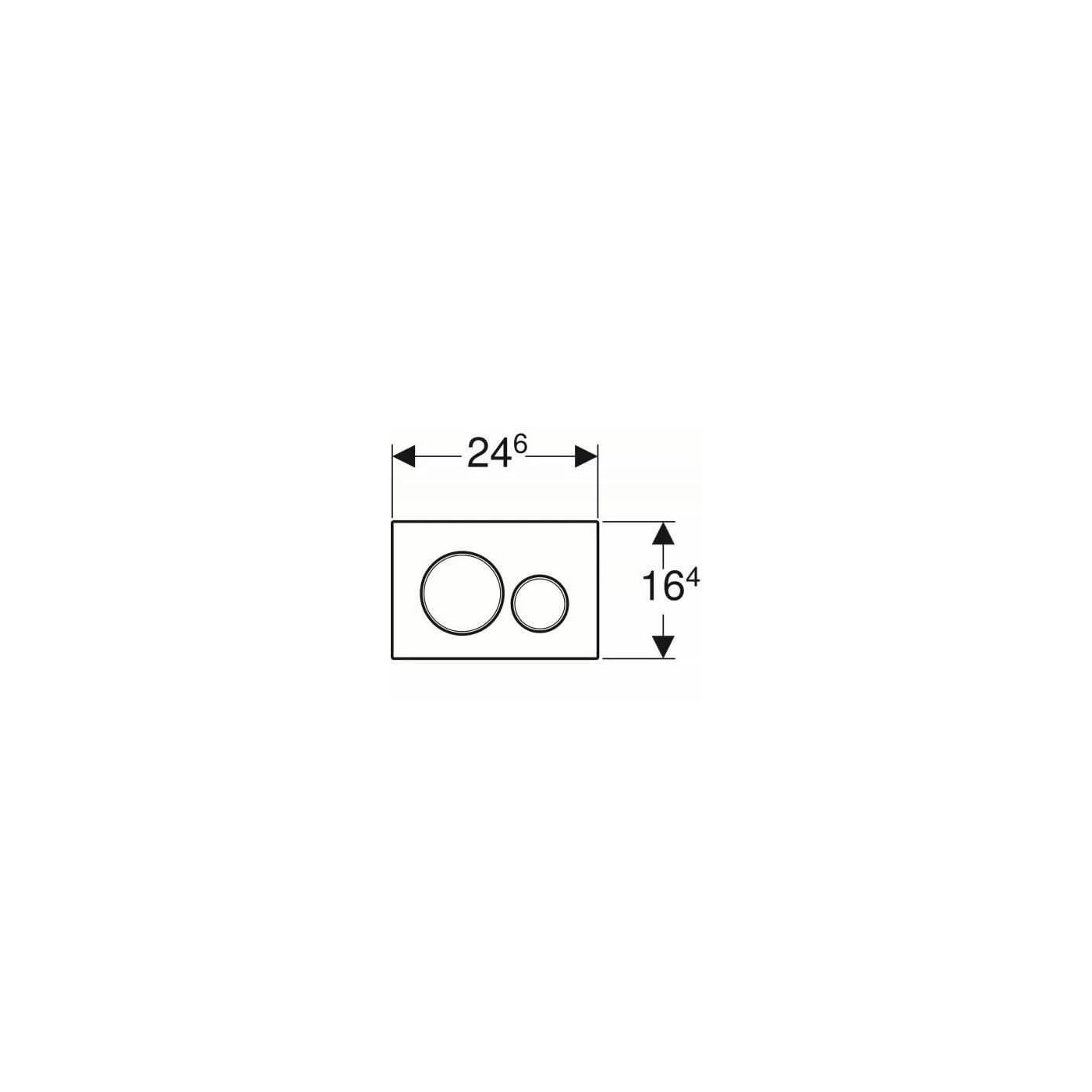 Przycisk Sigma20 Czarny Mat 115.882.14.1 Geberit