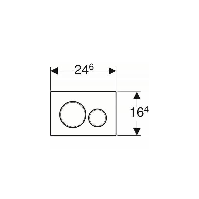 Przycisk Sigma20 Czarny Mat 115.882.14.1 Geberit