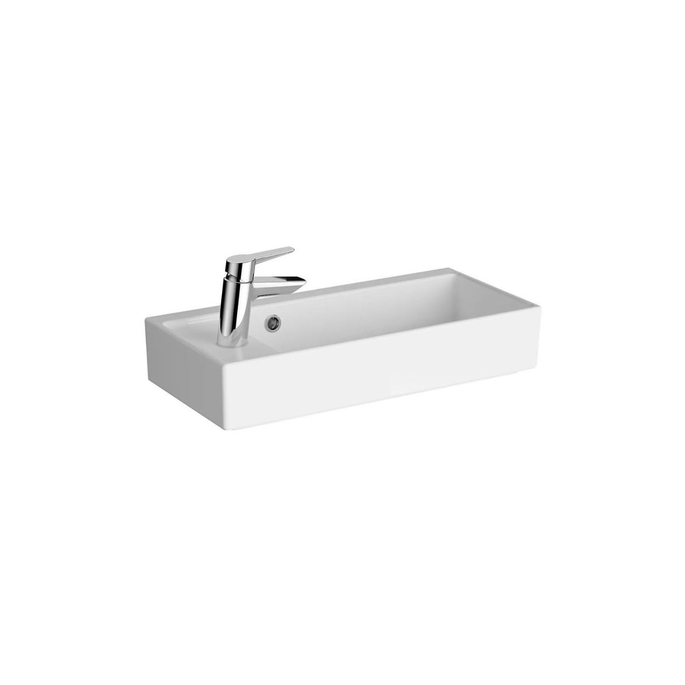 Umywalka Nablatowa Archiplan 60x28 Z Otworem Na Baterię Po Lewej Biała 7408B003-0052 Vitra