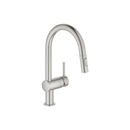 Jednouchwytowa Bateria Zlewozmywakowa Minta Stal Nierdzewna 32321DC2 Grohe