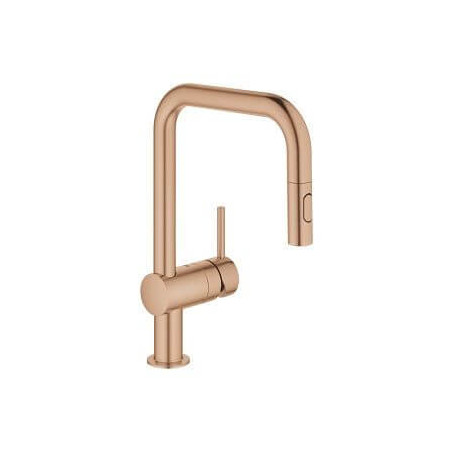 Jednouchwytowa Bateria Zlewozmywakowa Minta Brushed Warm Sunset 32322DL2 Grohe