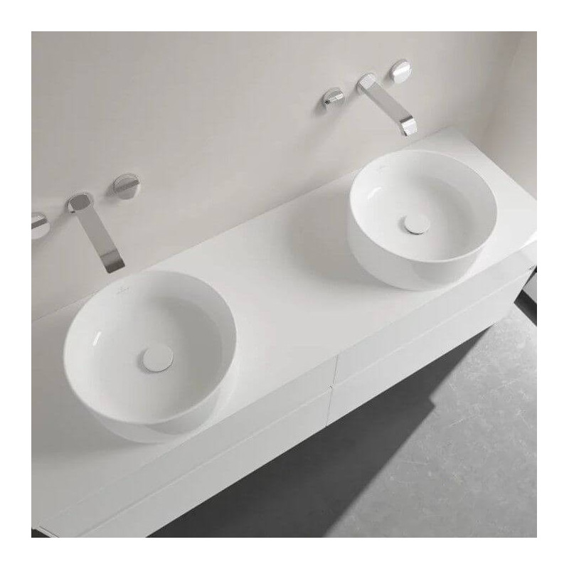 Umywalka Nablatowa Collaro 40x40 CeramicPlus Weiss Alpin 4A1840R1 Villeroy&Boch