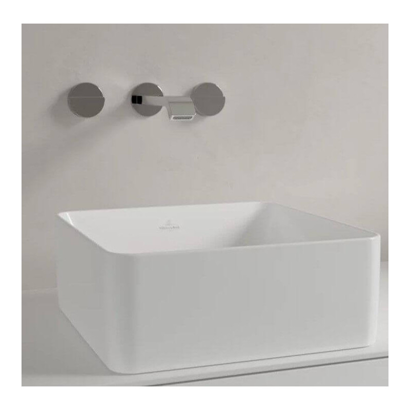 Umywalka Nablatowa Collaro 38x38 CeramicPlus Weiss Alpin 4A2138R1 Villeroy&Boch