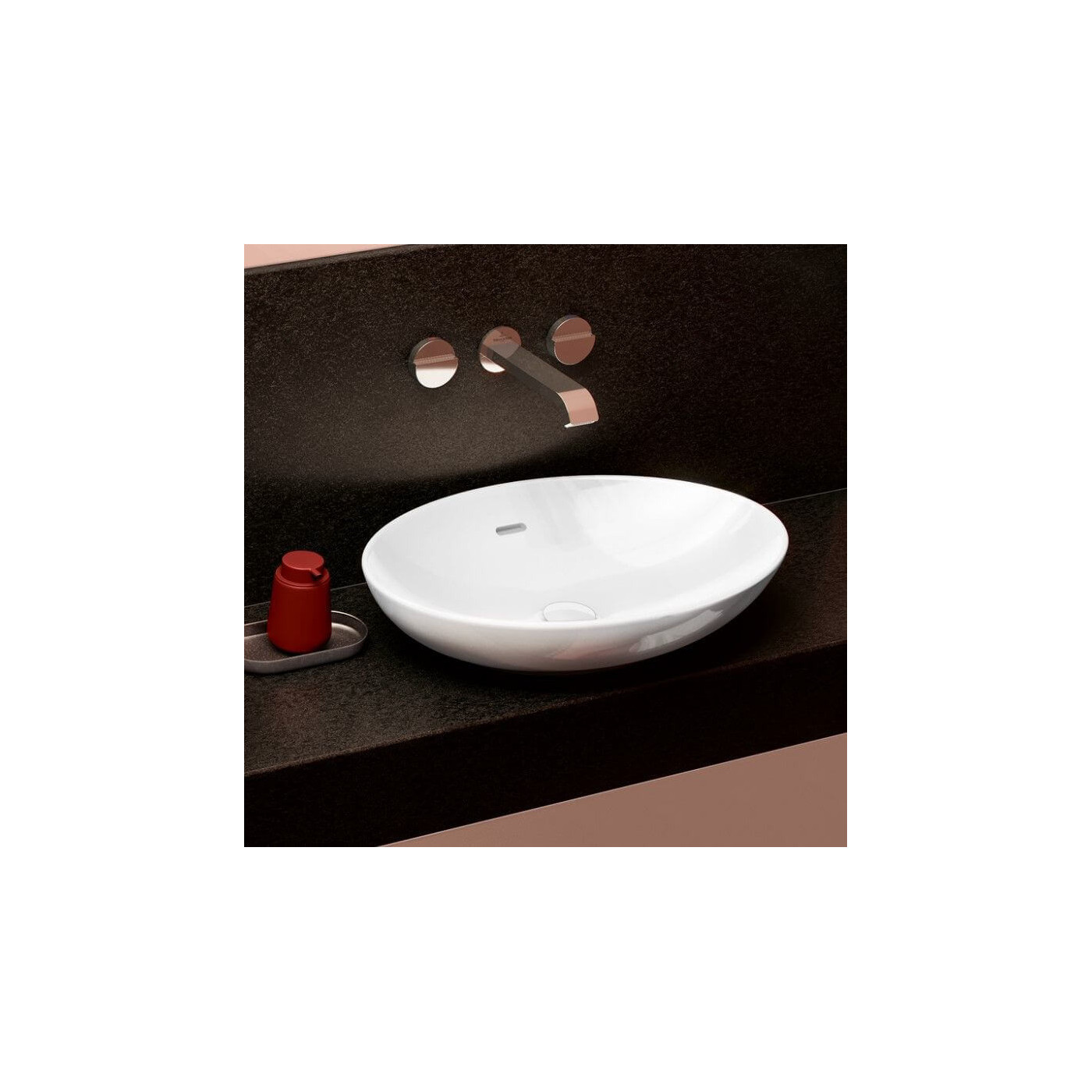 Umywalka Nablatowa Loop&Friends 56x38 CeramicPlus Weiss Alpin 4A4700R1 Villeroy&Boch
