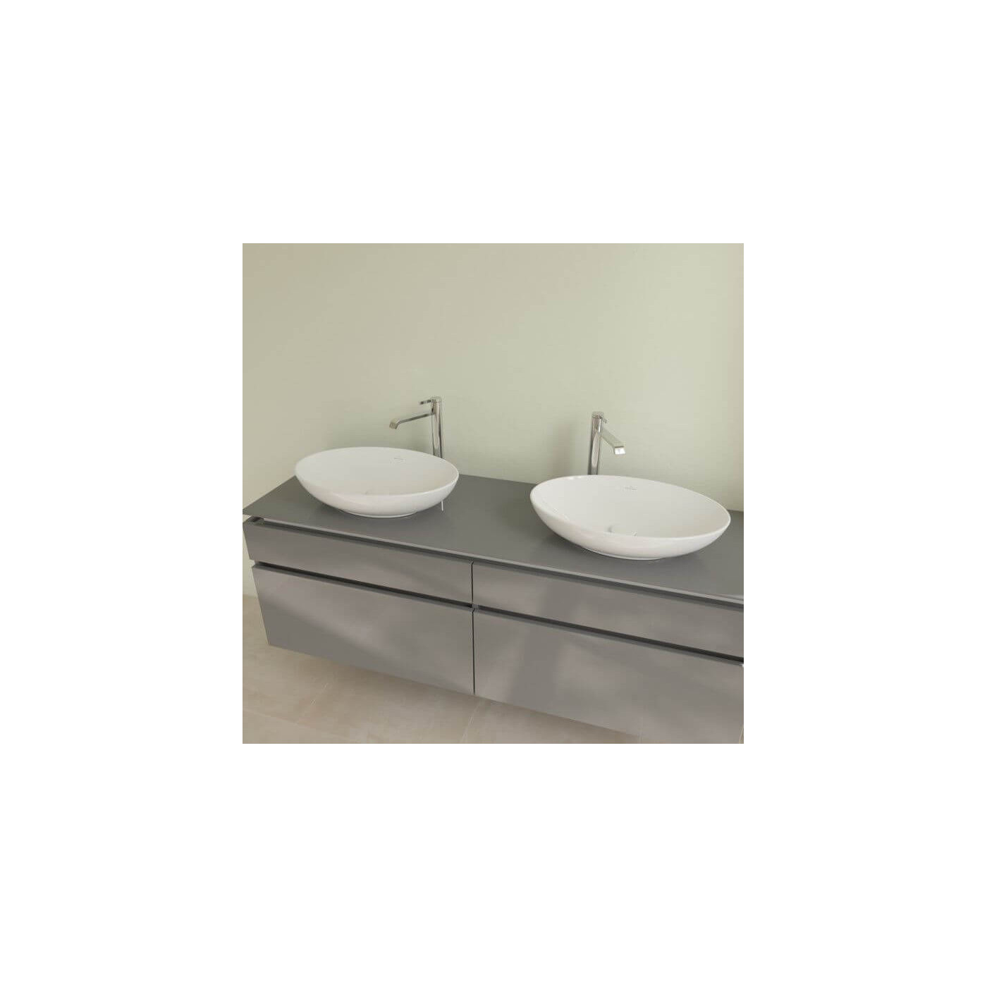 Umywalka Nablatowa Loop&Friends 56x38 Weiss Alpin 4A470101 Villeroy&Boch