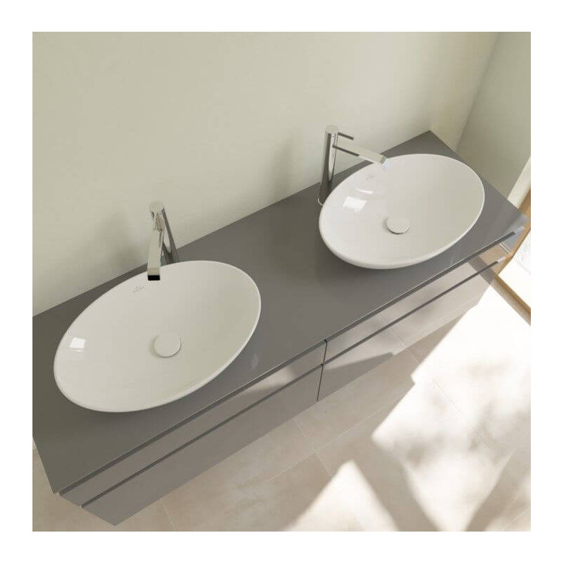 Umywalka Nablatowa Loop&Friends 56x38 Weiss Alpin 4A470101 Villeroy&Boch