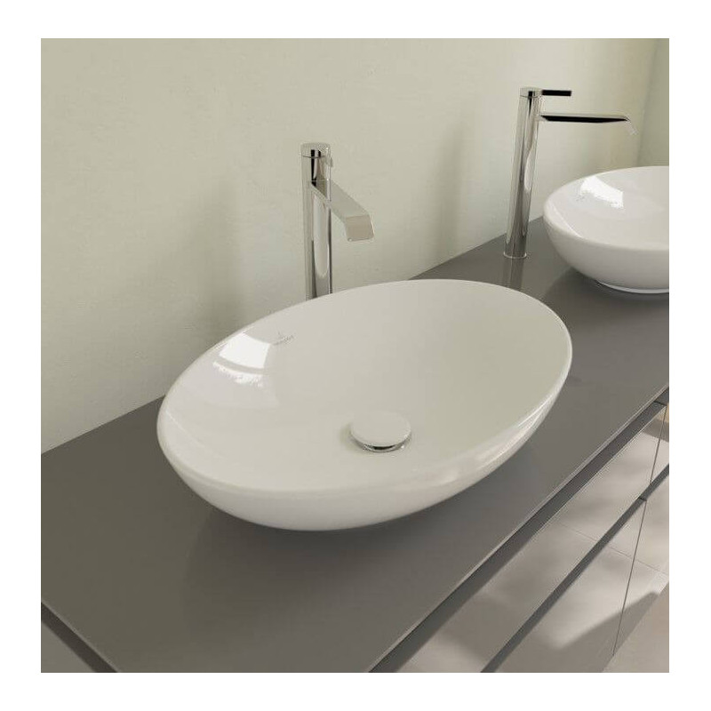 Umywalka Nablatowa Loop&Friends 56x38 CeramicPlus Weiss Alpin 4A4701R1 Villeroy&Boch