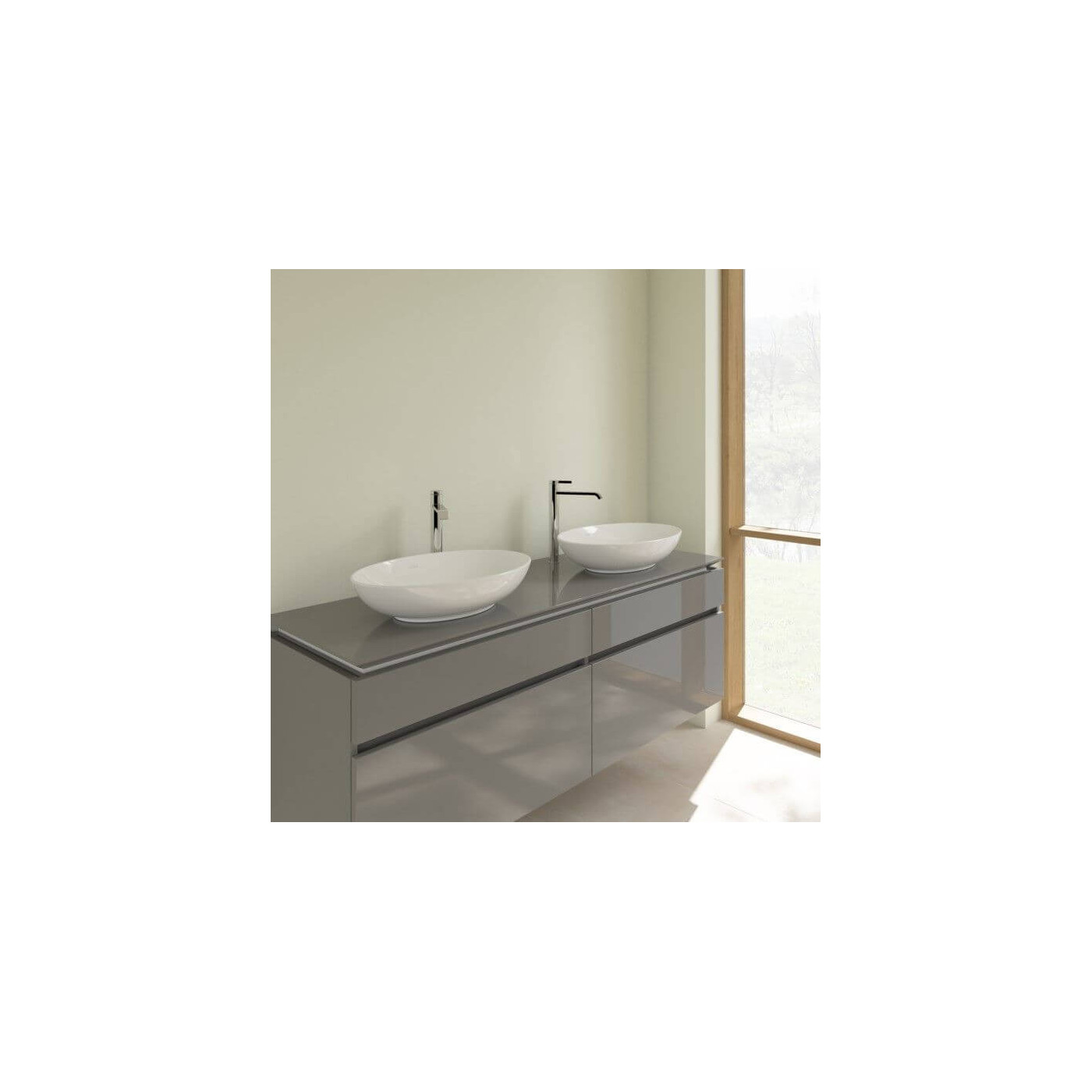 Umywalka Nablatowa Loop&Friends 62x42 Weiss Alpin 4A480101 Villeroy&Boch