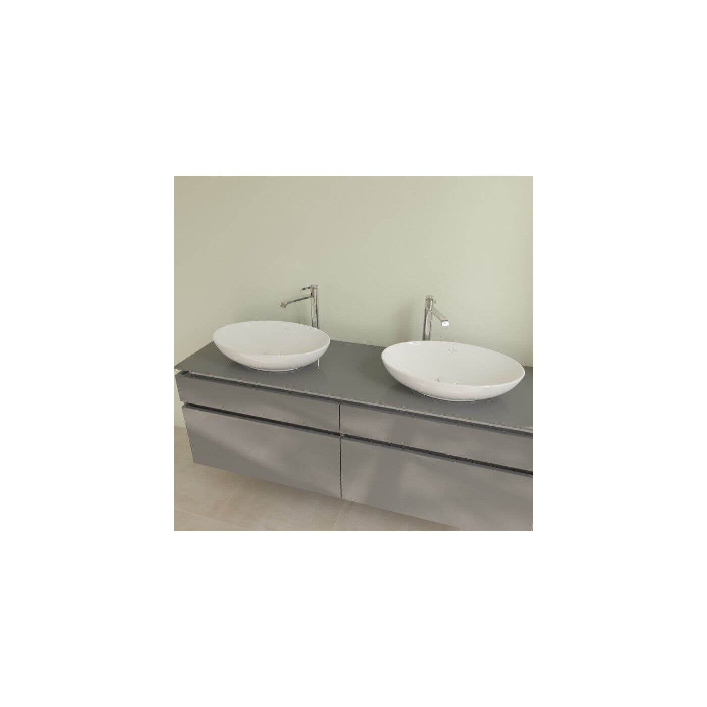 Umywalka Nablatowa Loop&Friends 62x42 Weiss Alpin 4A480101 Villeroy&Boch