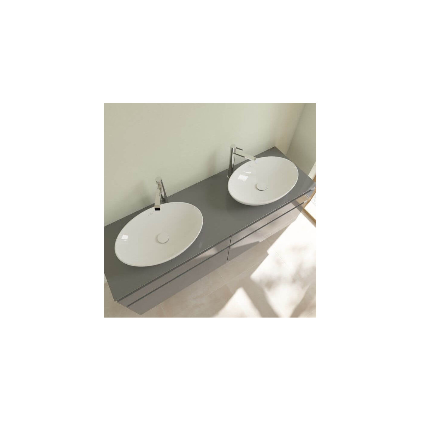 Umywalka Nablatowa Loop&Friends 62x42 Weiss Alpin 4A480101 Villeroy&Boch