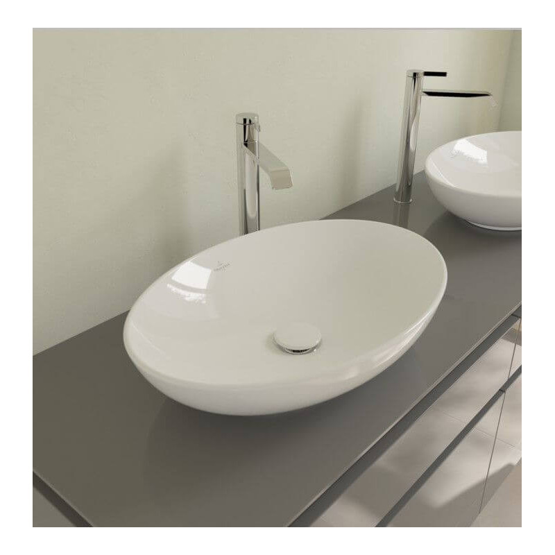 Umywalka Nablatowa Loop&Friends 62x42 CeramicPlus Weiss Alpin 4A4801R1 Villeroy&Boch