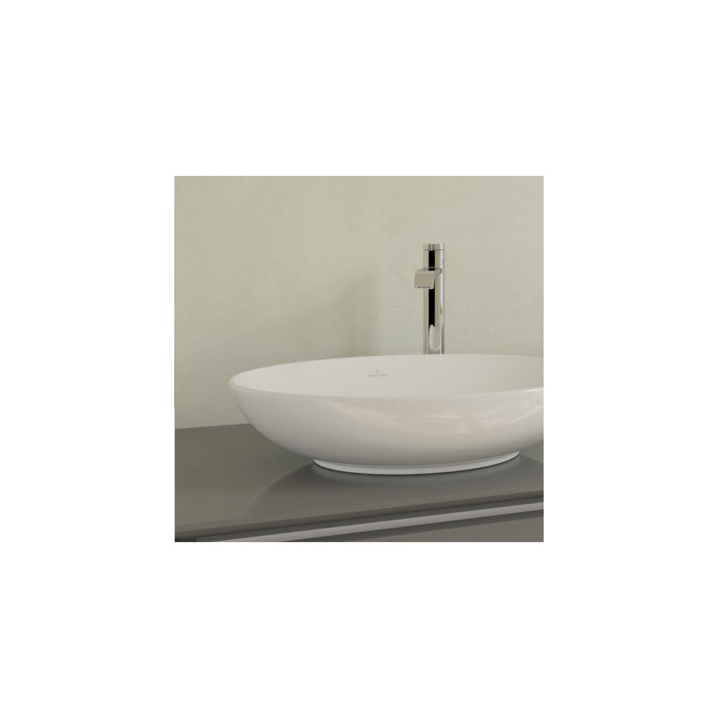 Umywalka Nablatowa Loop&Friends 62x42 CeramicPlus Weiss Alpin 4A4801R1 Villeroy&Boch