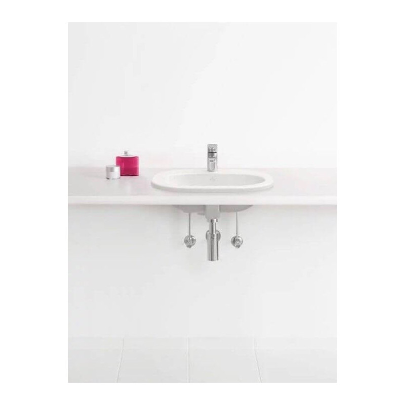 Umywalka Wpuszczana W Blat O.Novo 56x40 CeramicPlus Weiss Alpin 416156R1 Villeroy&Boch
