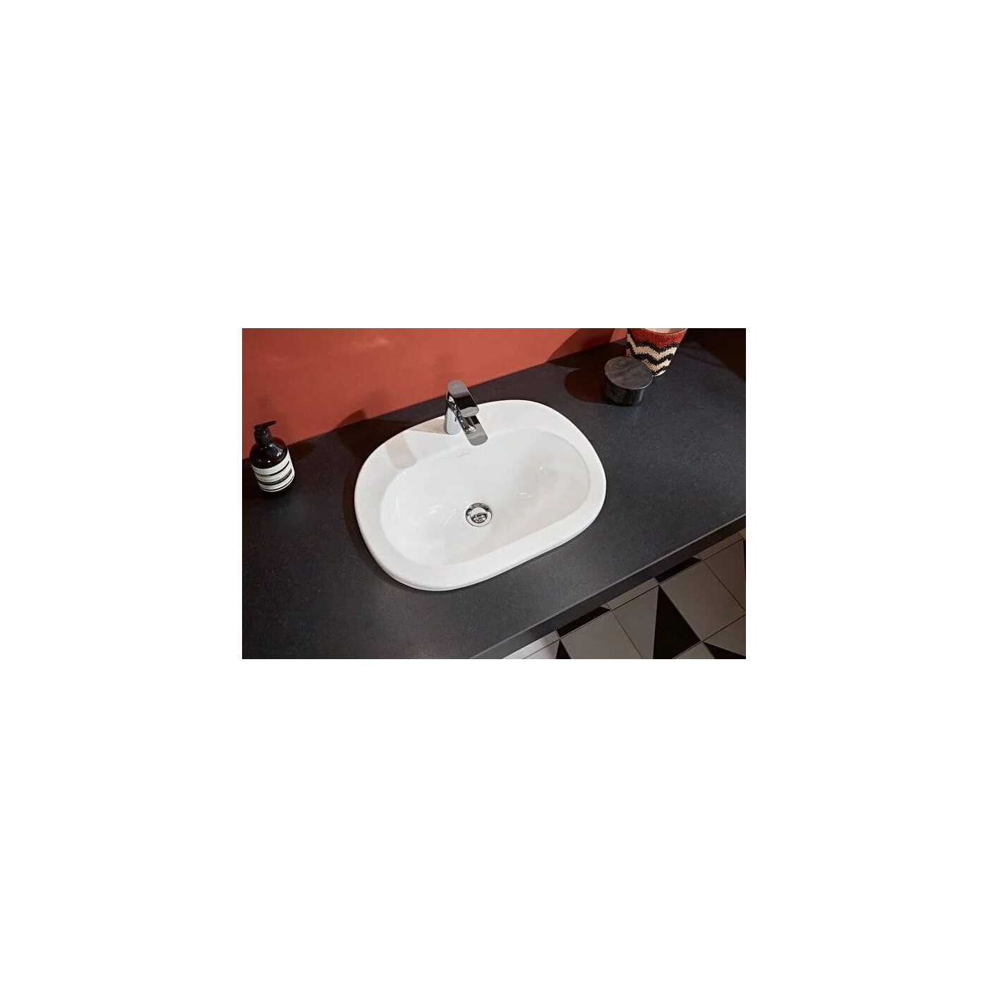 Umywalka Wpuszczana W Blat O.Novo 56x40 CeramicPlus Weiss Alpin 416156R1 Villeroy&Boch
