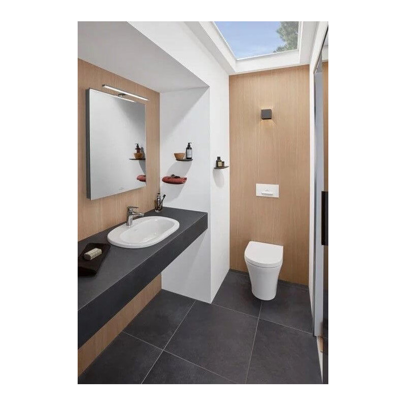 Umywalka Wpuszczana W Blat O.Novo 56x40 CeramicPlus Weiss Alpin 416156R1 Villeroy&Boch