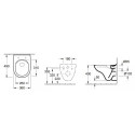 Miska Podwieszana O.Novo 36x49 Combi-Pack Weiss Alpin 5688HR01 Villeroy&Boch