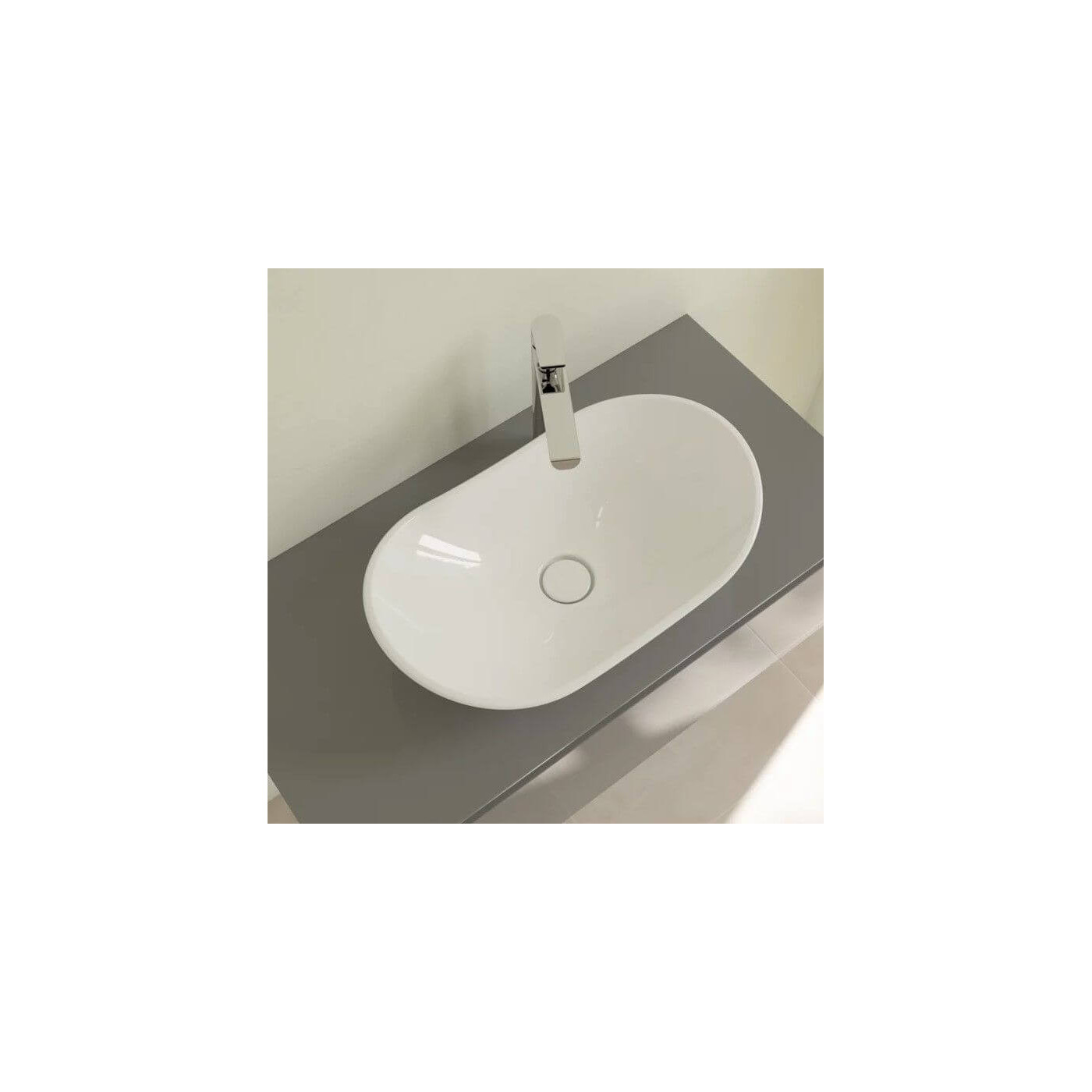 Umywalka Nablatowa My Nature 61x36 CeramicPlus Weiss Alpin 411060R1 Villeroy&Boch