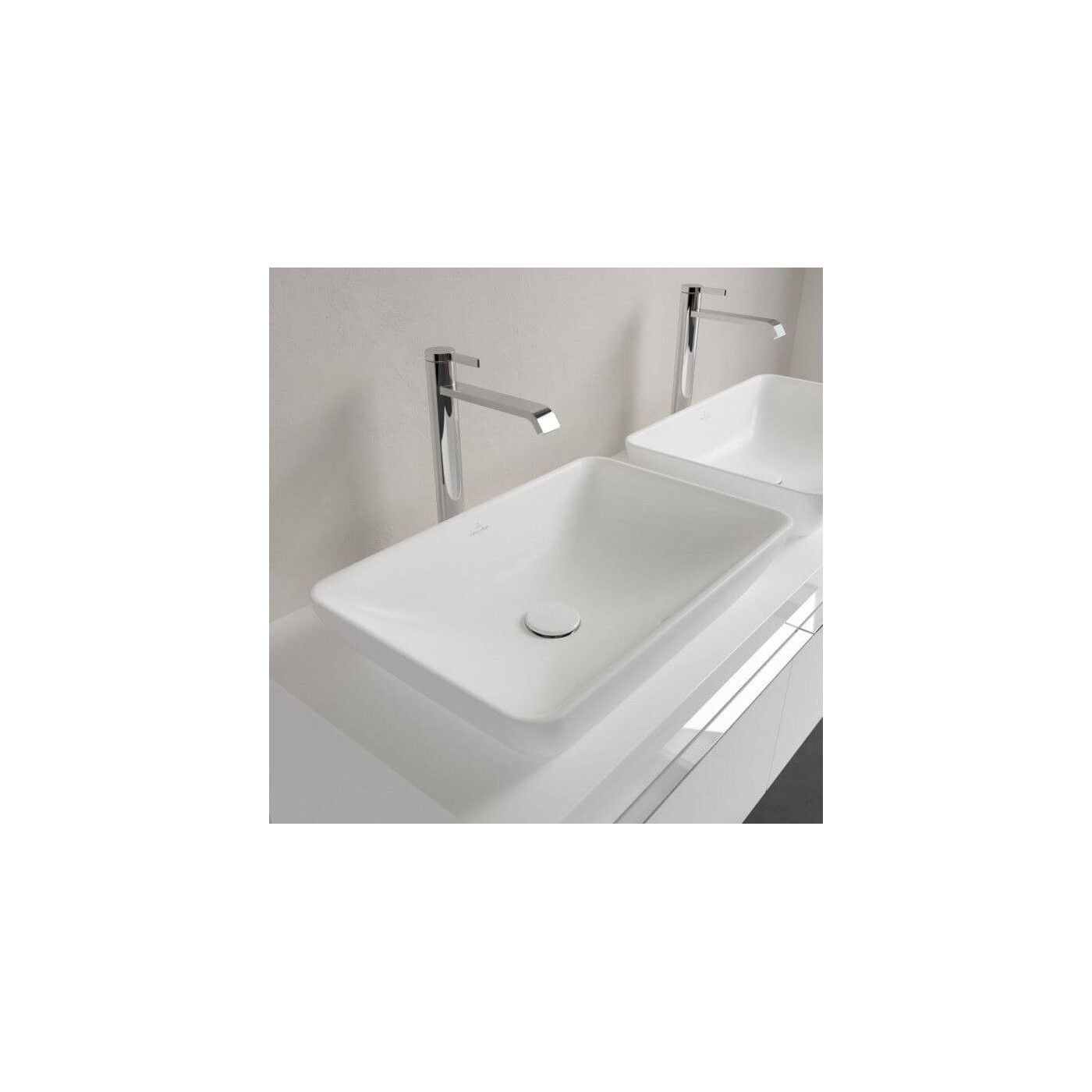 Umywalka Nablatowa Venticello 55x36 CeramicPlus Weiss Alpin 411355R1 Villeroy&Boch