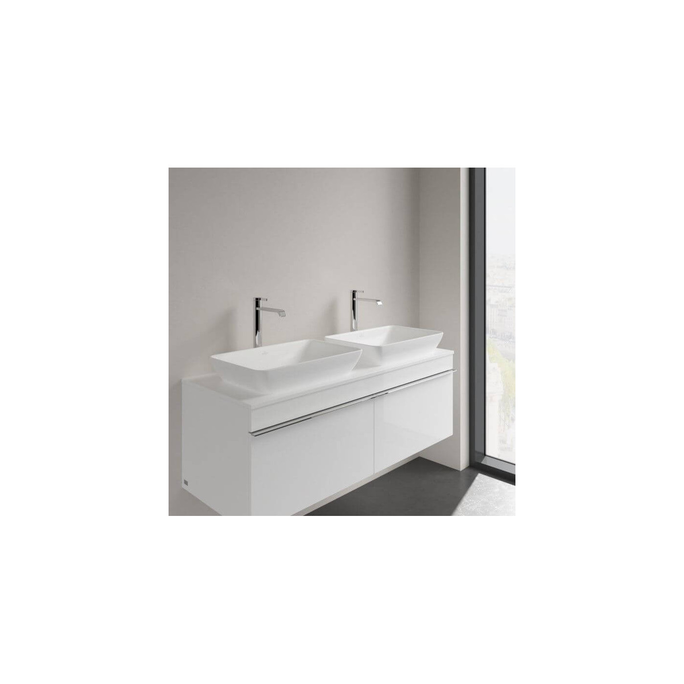 Umywalka Nablatowa Venticello 55x36 CeramicPlus Weiss Alpin 411355R1 Villeroy&Boch
