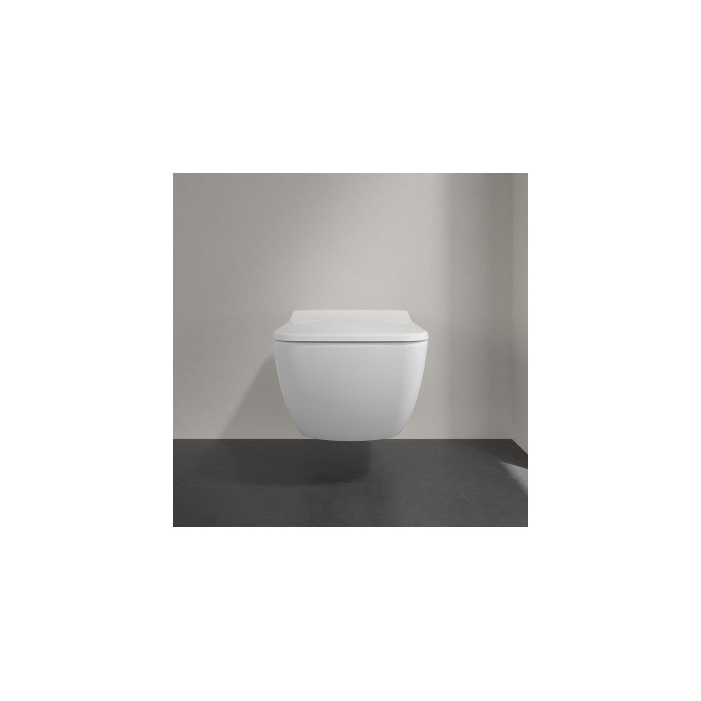 Miska WC Venticello Z Deską Wolnoopadającą CeramicPlus Weiss Alpin 4611RSR1 Villeroy&Boch