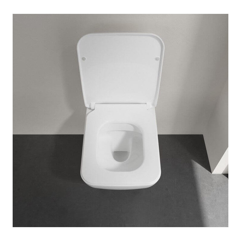 Miska WC Venticello Z Deską Wolnoopadającą CeramicPlus Weiss Alpin 4611RSR1 Villeroy&Boch