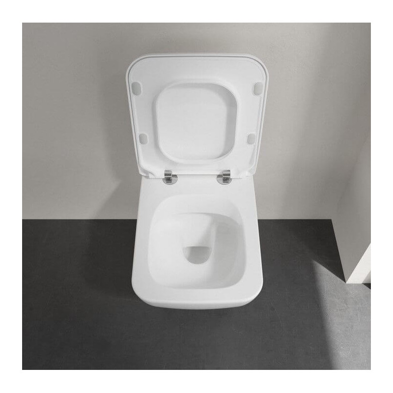 Miska WC Venticello Z Deską Wolnoopadającą CeramicPlus Weiss Alpin 4611RSR1 Villeroy&Boch