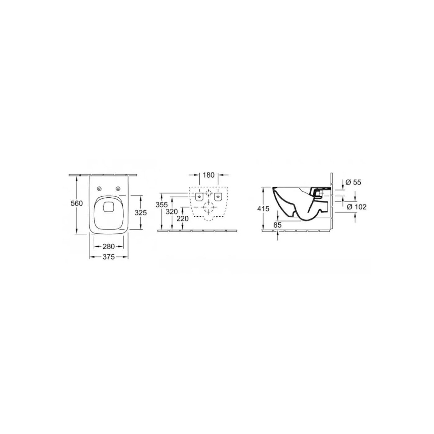 Miska WC Venticello Z Deską Wolnoopadającą CeramicPlus Weiss Alpin 4611RSR1 Villeroy&Boch