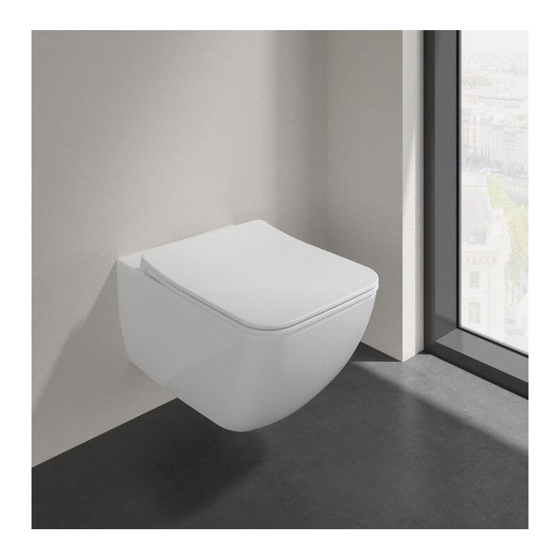 Miska WC Venticello Z Deską Wolnoopadającą Weiss Alpin 4611RL01 Villeroy&Boch