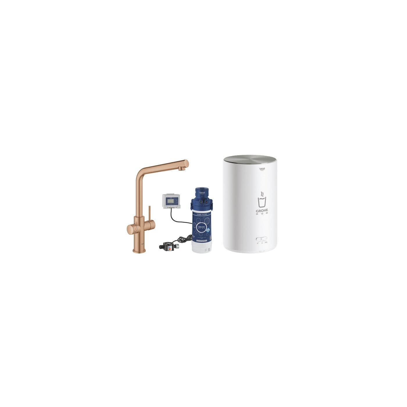 Wylewka I Bojler W Rozmiarze M GROHE Red Duo Brushed Warm Sunset 30327DL1 Grohe