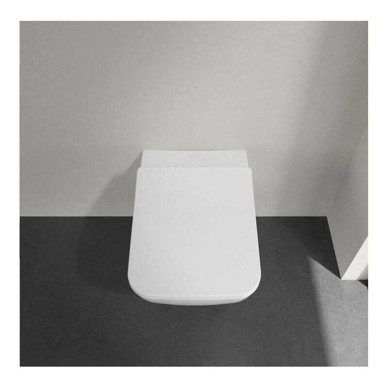 Miska WC Venticello Z Deską Wolnoopadającą CeramicPlus Weiss Alpin 4611RLR1 Villeroy&Boch