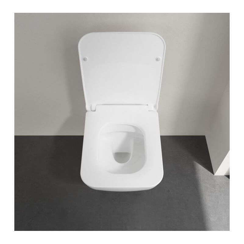 Miska WC Venticello Z Deską Wolnoopadającą CeramicPlus Weiss Alpin 4611RLR1 Villeroy&Boch