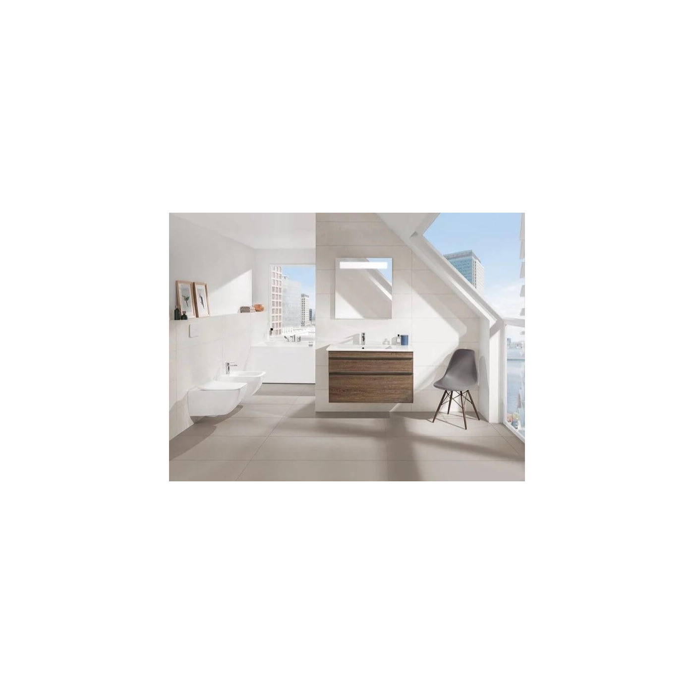 Miska WC Venticello Z Deską Wolnoopadającą CeramicPlus Weiss Alpin 4611RLR1 Villeroy&Boch