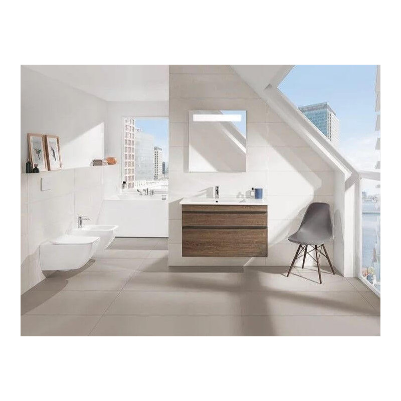 Miska WC Venticello Z Deską Wolnoopadającą CeramicPlus Weiss Alpin 4611RLR1 Villeroy&Boch